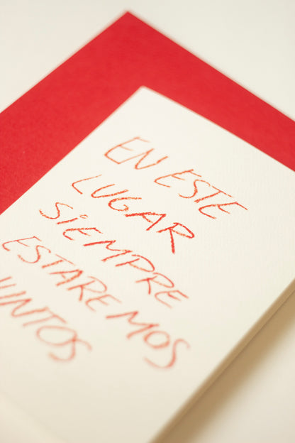 Tarjeta "En este lugar"