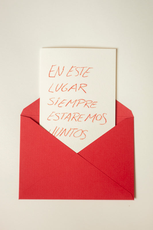 Tarjeta de regalo "En este lugar"